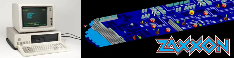 IBM XT and Zaxxon